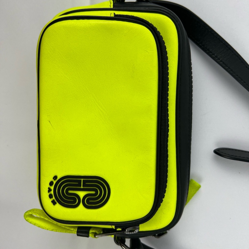 Coach Yellow and Black Belt Bag - Picture 5 of 16